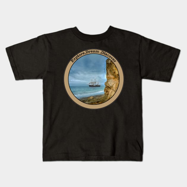 Weekend Warrior or Pirate sailing into the weekend Kids T-Shirt by SteveKight